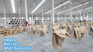 Heavy Galvanized Hesco Barrier Wall Security Solution