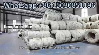 Concertina Razor Barbed Wire Security Razor Wire Packaging