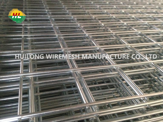 Double Galvanized Welded Wire Mesh Fence Rigid Panel With Square Post