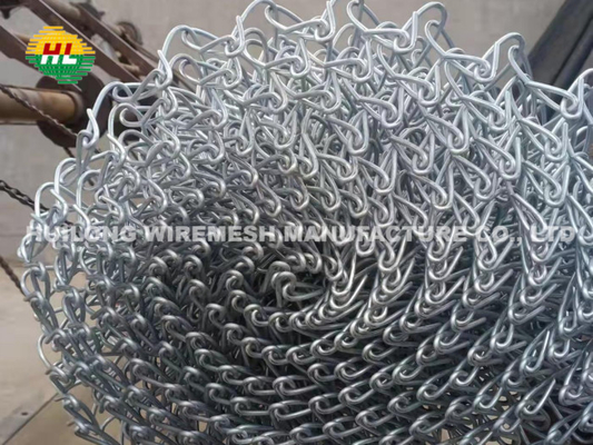 2.5mm 50mm Aperture Fully Galvanized Diamond Mesh Fencing Ready Stock