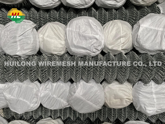 2.5mm 50mm Aperture Fully Galvanized Diamond Mesh Fencing Ready Stock