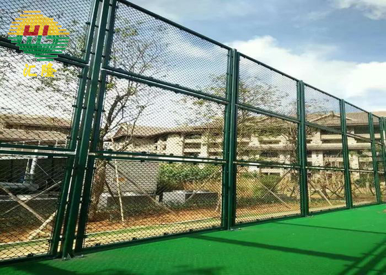 3.5mm Soccer Court Chain Link Wire Fence Pvc Coated Or Galvanized 10ft High