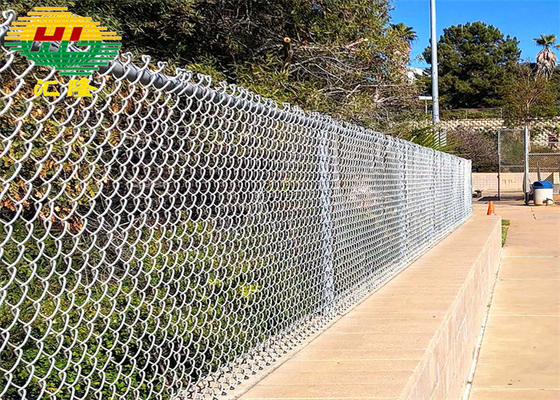 50x50 Chain Link Galvanized Fence 3.4mm Diameter Iron 10 Ft X 36 Ft