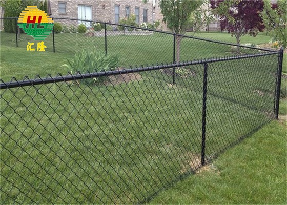 Pre Galvanized And Pvc Coated Chain Link Fence Wire Fabric 11ga X 2"