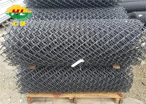 Pre Galvanized And Pvc Coated Chain Link Fence Wire Fabric 11ga X 2"
