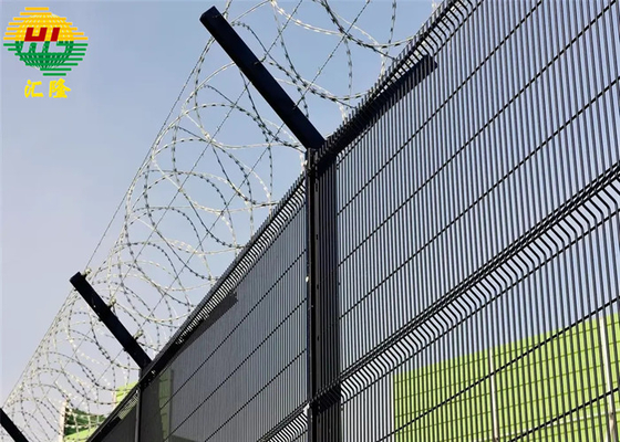 Customized 2.5m Clearvu Fencing Iso / Ce Certificate High Security