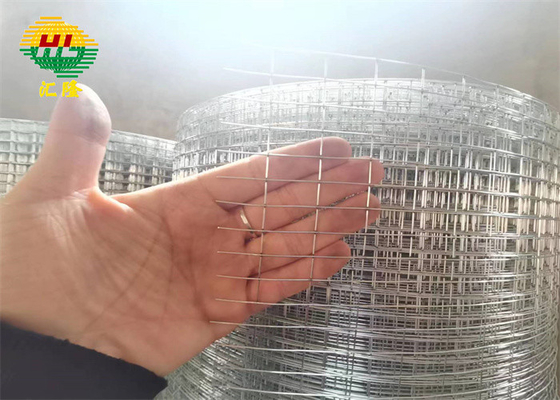 Hot Dipped Galvanized Welded Wire Mesh Rolls 1 Inch Height 1.5m/5ft