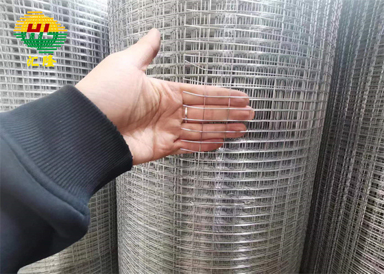 4'X20m/Roll 1/2'' Galvanized Welded Wire Mesh Rolls Redrawing