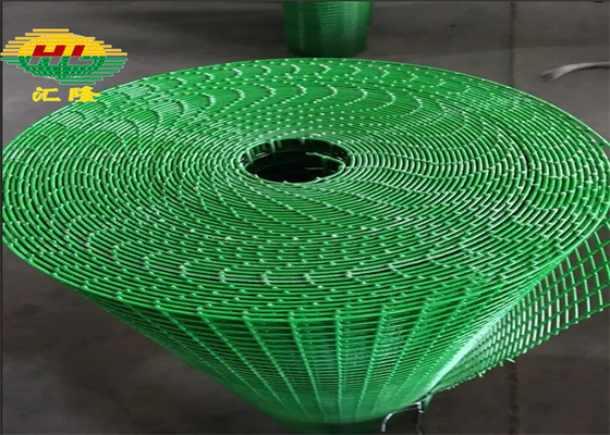1 Inch Green Pvc Coated Wire Mesh Rolls 1.2m / 4ft Height