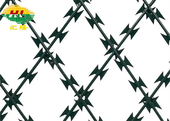 2.5mm High Tensile Steel Concertina Razor Wire Fence 1400-1500mpa 8m Length