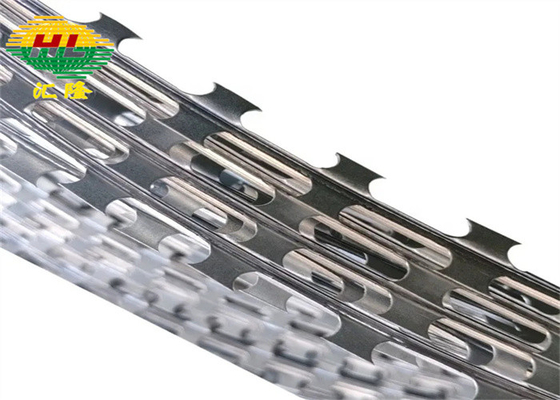 450mm Concertina Fence Hot Dipped Galvanized Steel High Tensile Blade Safety 5 Clips