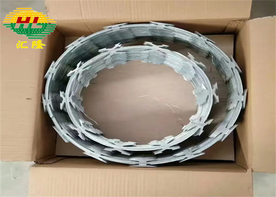 High Security CBT-60 CBT-65 Razor Wire Concertina Barbed Wire ASTM A975 Standard