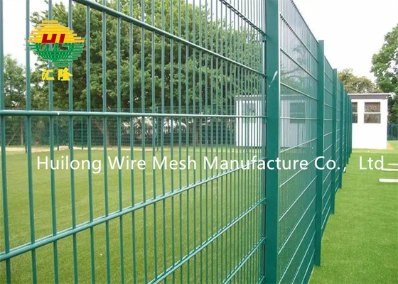 868/656 PVC Coated 2D Double Wire Welded Mesh Fence 800mm Height