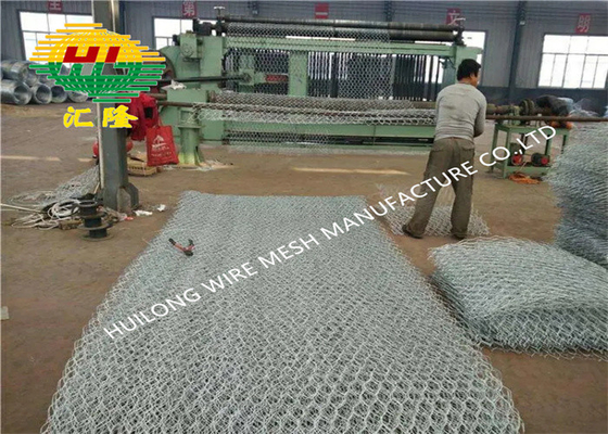 2m*1m*1m 2.0mm Wire Mesh Gabion Box Zinc Coating