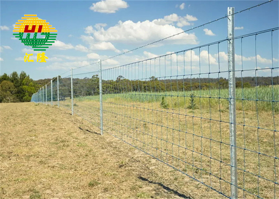 Rectangular Farm Field Galvanized Deer Fencing 1.5m Height Packed In Plastic Film