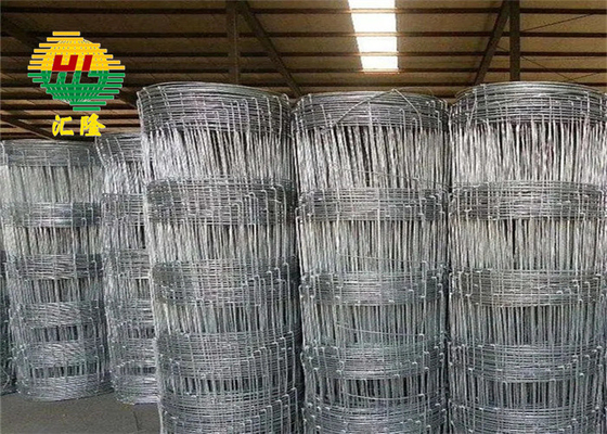 High Tension Hinge Joint Wire Mesh Galvanized Farm Grassland Fence