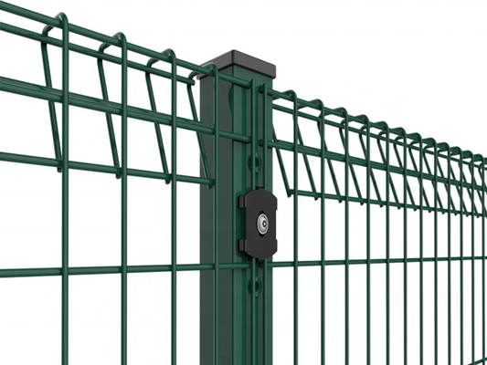 Pvc Or Galvanized Welded Wire Mesh Fence Rolltop 50*150 With Bolts Or Customized