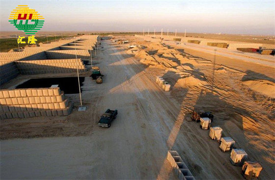 Height 0.6m-2.7m  Sand Wall Hesco Barrier Length 1.21m-33m