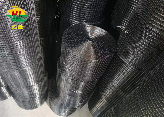 0.3m 0.4m 0.5m Width Welded Wire Mesh Rolls Black Pvc Coated Garden Use