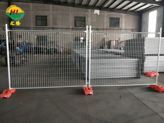 Easily Assembled Australian Temporary Fencing Outdoor Metal Steel Silver Security Panels