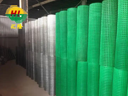 1 Inch Green Pvc Coated Wire Mesh Rolls 1.2m / 4ft Height