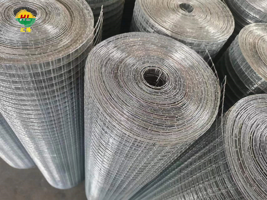 Hot Dipped Galvanized Welded Wire Mesh Rolls 1 Inch Height 1.5m/5ft