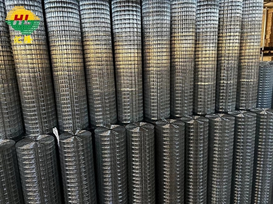 25.4*25.4mm Galvanised Wire Mesh Roll Bright Silver