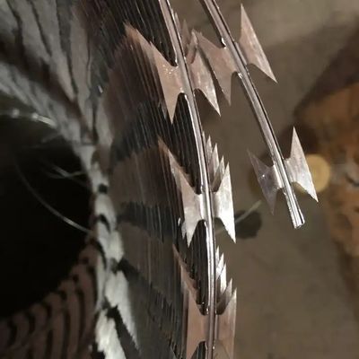 High Security Perimeter Protection Concertina Barbed Wire For  Bases