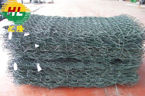 Galfan Wire Stone Cages Hot Dipped Galvanized Retaining Wall