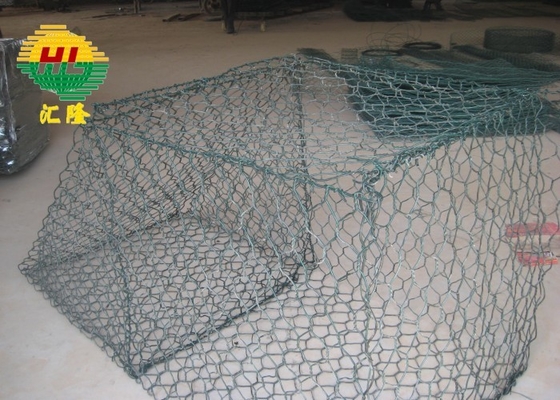 Heavy Galvanized Pvc Coated Gabion Stone Cage Basket Retaining Wall