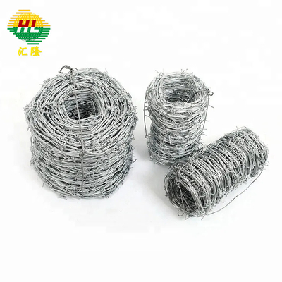 Single Strand Galvanized Barbed Wire 6mm*1.6mm Or 2mm*2mm
