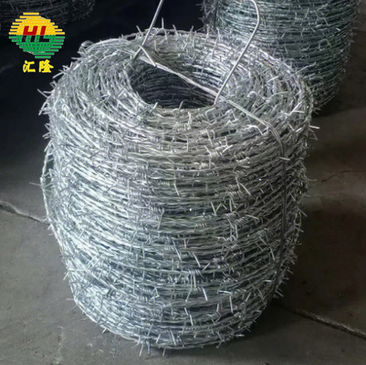 Single Strand Galvanized Barbed Wire 6mm*1.6mm Or 2mm*2mm