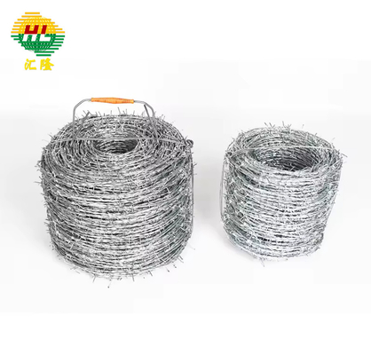 2mm*2mm Thickness Galvanized Steel Barbed Wire Protective Use