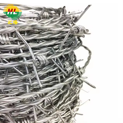 Non Alloy Galvanized Barbed Wire Hot Dipped Single Strand Barb Type Steel