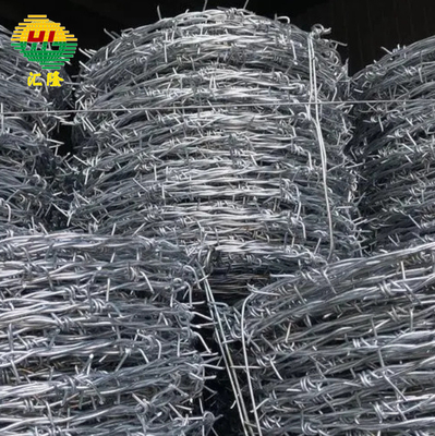 Coated Hot Dipped Galvanized Barbed Wire Customizable Length Per Coil 10-200m