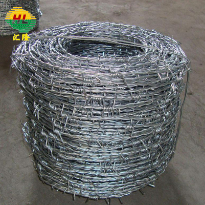 Zinc Plated Galvanized Barbed Wire Fencing 25kg For Protection