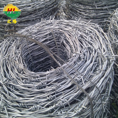 350mm Coil Diameter Galvanized Barbed Wire Corrosion Resistance