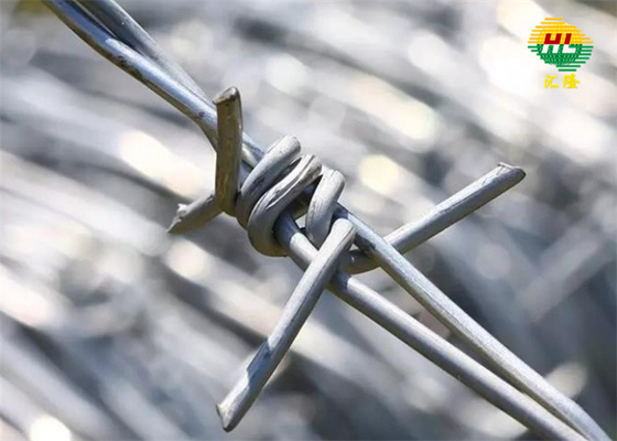 Double Twisted Galvanized Iron Barbed Wire 200m Length Roll