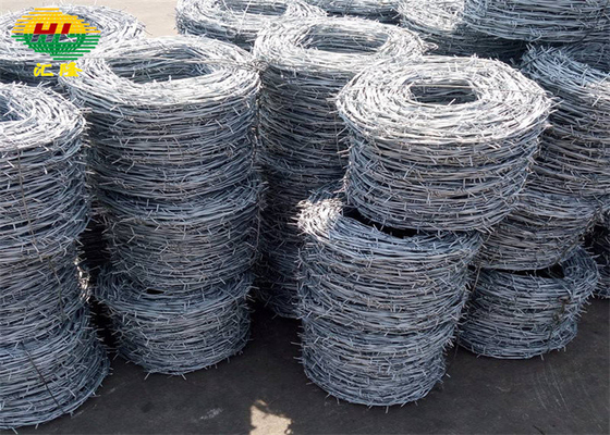 Fencing Galvanised Steel Barbed Wire Security Sharp Anti Corrosion