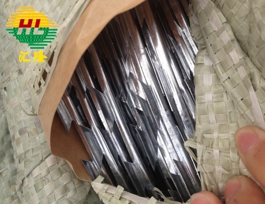 Galvanized Concertina Razor Barbed Wires Razor Blade Barbed Wire