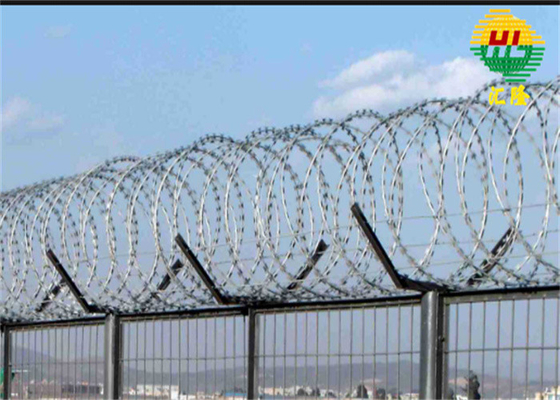 High Quality Galvanized Concertina Barbed Wire With Secure Fence