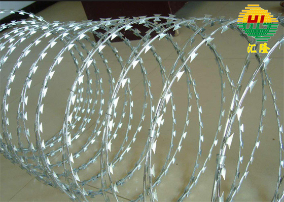 High Quality Galvanized Concertina Barbed Wire With Secure Fence