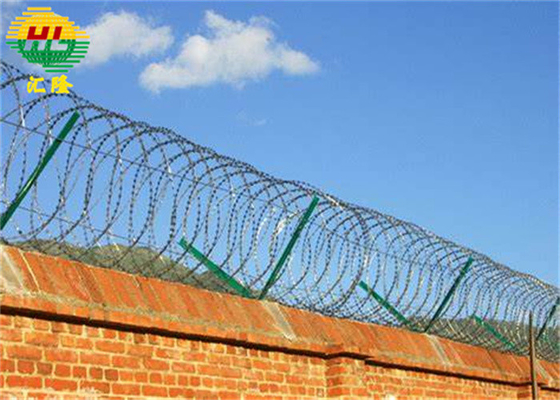 Galvanized BTO-16 Conertina Razor Wire For Critical Infrastructure