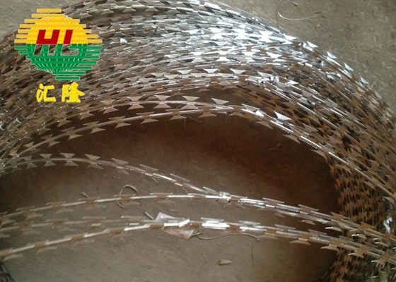 Military Concertina Blade Barbed Fence Security Razor Barbed Wire For Boundary