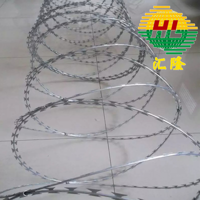 BTO-22 Concertina Razor Wire Coils High Tensile Ss 304 Stainless Steel 316 Hot Dipped Galvanized