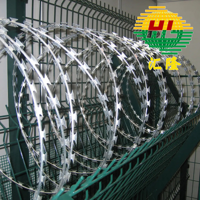 Low Price Stainless Steel Ss 304 Bto-22 Cbt-65 Razor Barbed Wire / Galvanized Concertina Wire