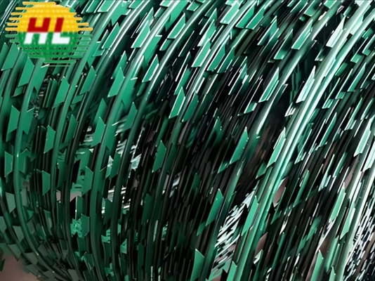 High Quality PVC Razor Barbed Wire For Defense
