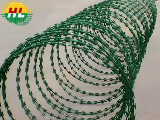 High Quality PVC Razor Barbed Wire For Defense