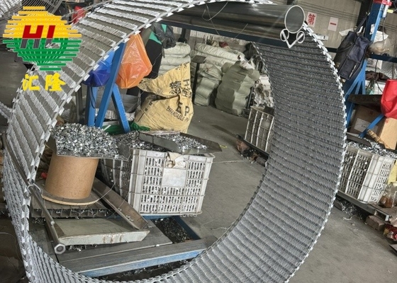 Screw Blade Barbed Rope Airport Railway Campus Security Protection Isolation Available
