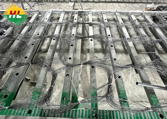 1700MPa High Tensile Steel Wire Obstacle Low Visibility Mesh Robust Anti-Tank Wire Mesh For Armored Vehicle Deterrence